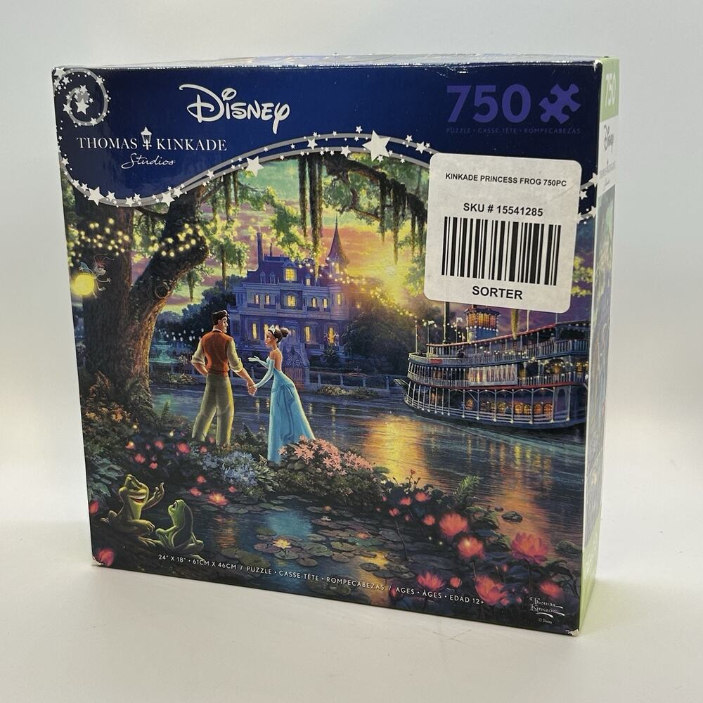 Puzzle Disney Tiana Princess and the Frog 750pc Thomas Kinkade CEACO 2020